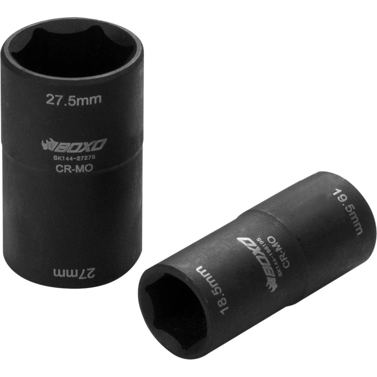 BOXO 1/2" 6Pt Flip Impact Sockets (16.5mm x 17.5mm - 27mm x 27.5mm)