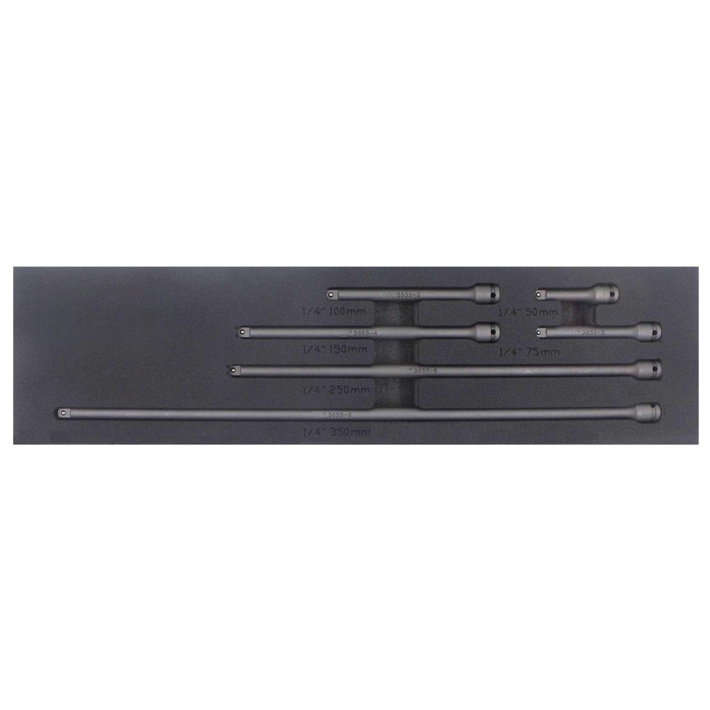 Impact Extension Bar Set 1/4''drive 6-Piece
