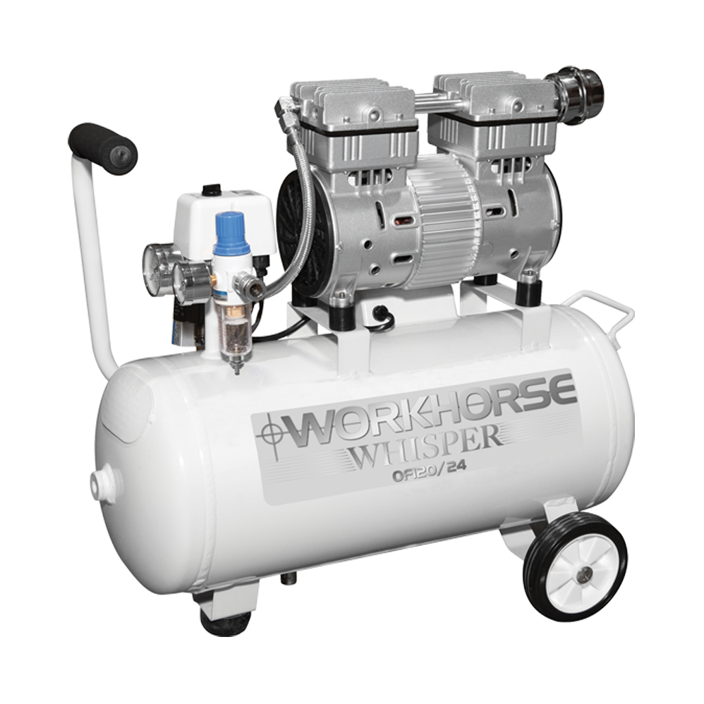 Wilkinson Star Workhorse Whisper Oil Free Compressor 1HP 24L 230V 8 Bar