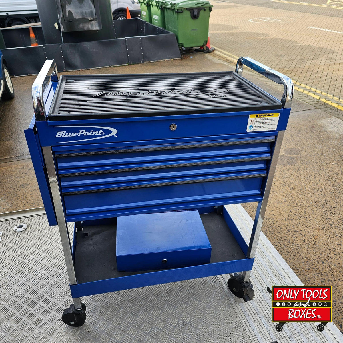 Blue-Point 3 Drawer Cart with Side Table & Side Box