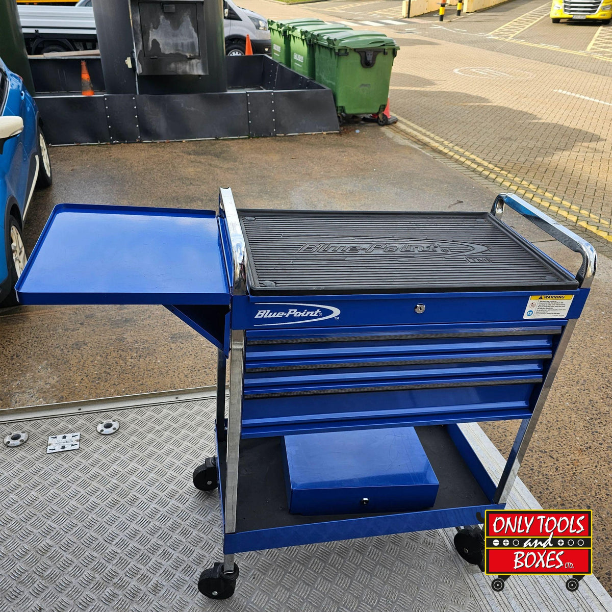 Blue-Point 3 Drawer Cart with Side Table & Side Box