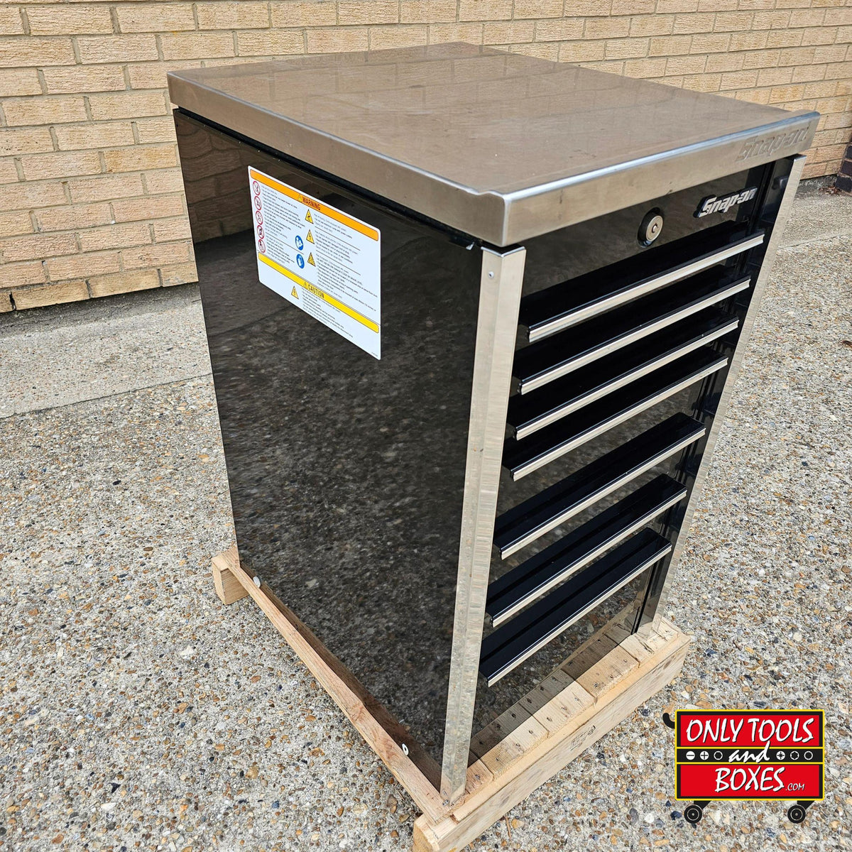 Snap-on 19" x 24" 7-Drawer Masters Series End Cab with Stainless Top