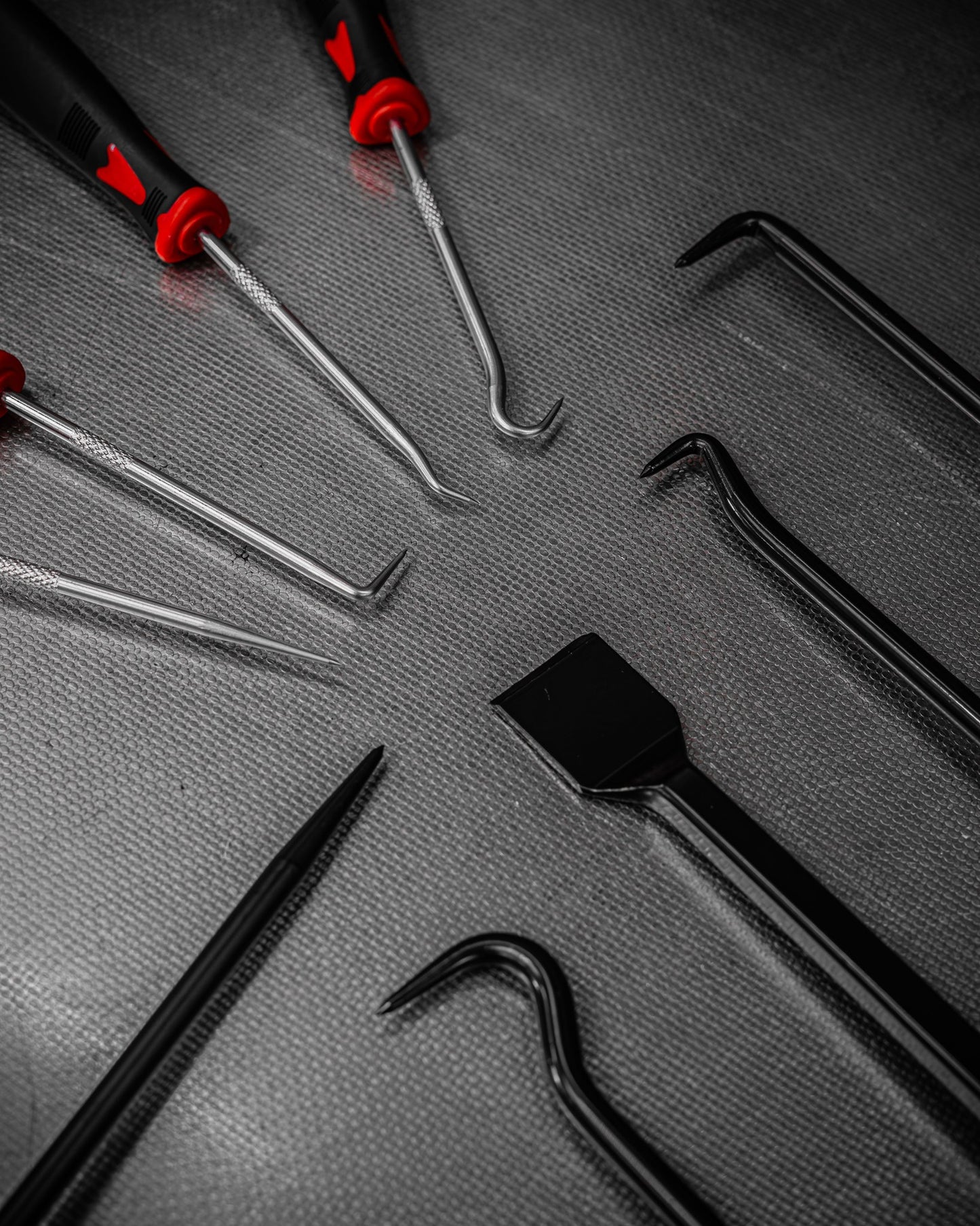 POWERHAND 9Pc Scraper, Hook & Pick Set