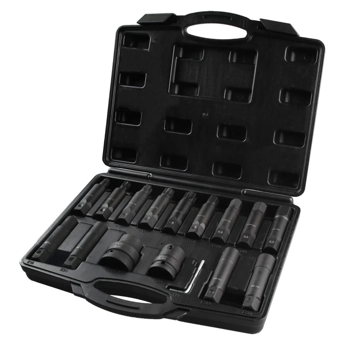 POWERHAND 16Pc 3/4" & 1" Deep Impact Bit Set