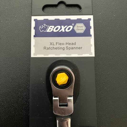 BOXO XL Flex-Head Ratcheting Spanner 8-9mm