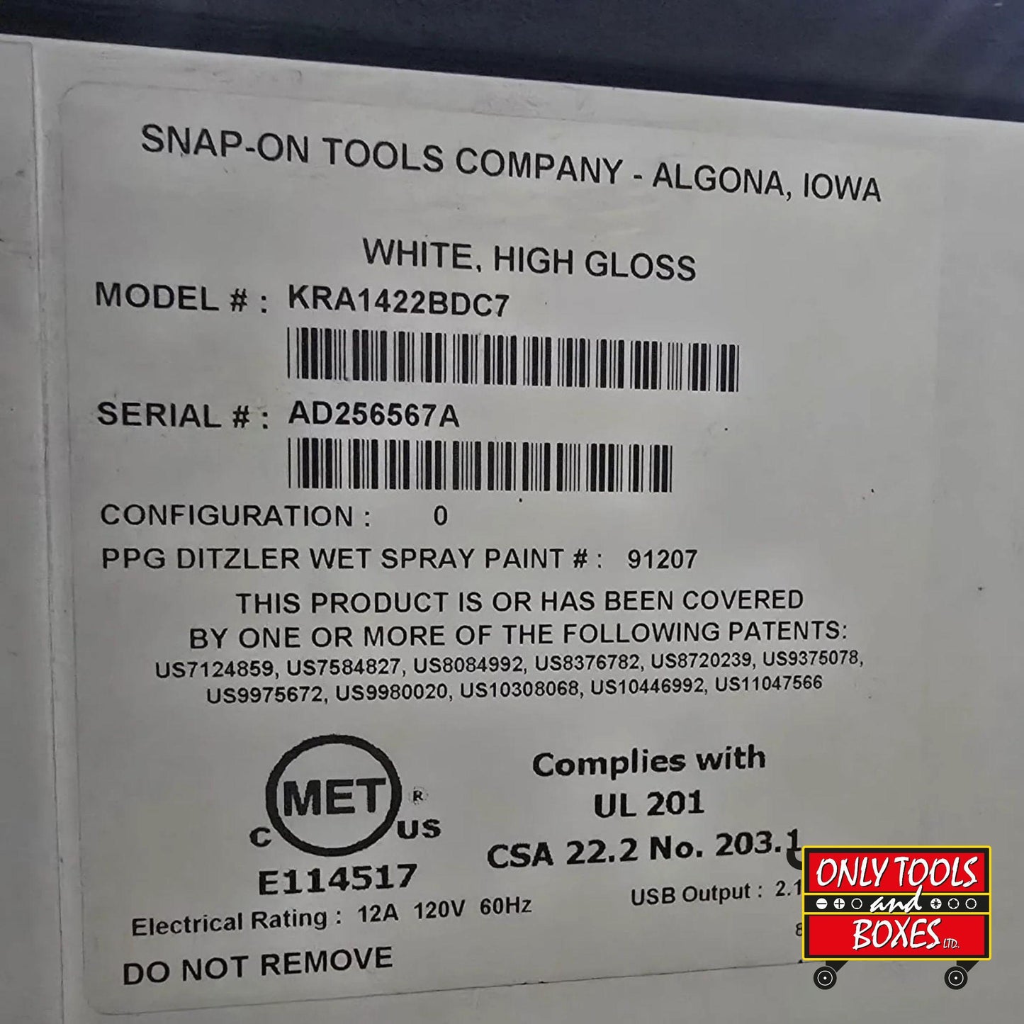 Snap-on 55" 11-Drawer Classic Series Roll Cab with SpeeDrawer BMW Edition Pre-loved