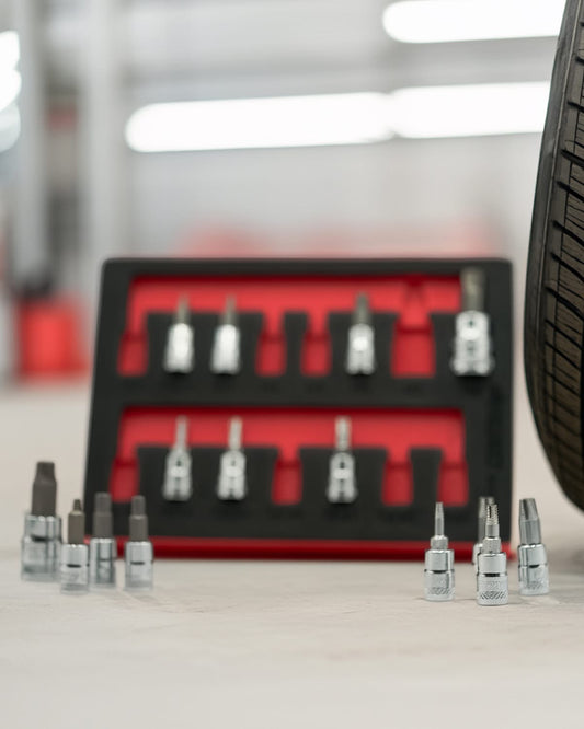 BOXO 1/4" & 3/8" Torx & Hex Extractor Bit Socket Set