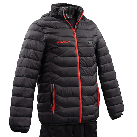 BOXO WorkWear Heated Puffer Jacket with Power bank