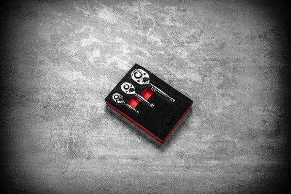 BOXO 3Pc Stubby Ratchet Set