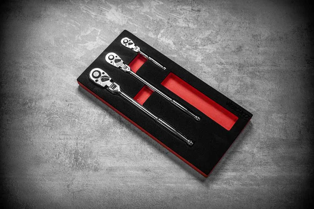 BOXO 3Pc 72T Flex-Head Ratchet Set