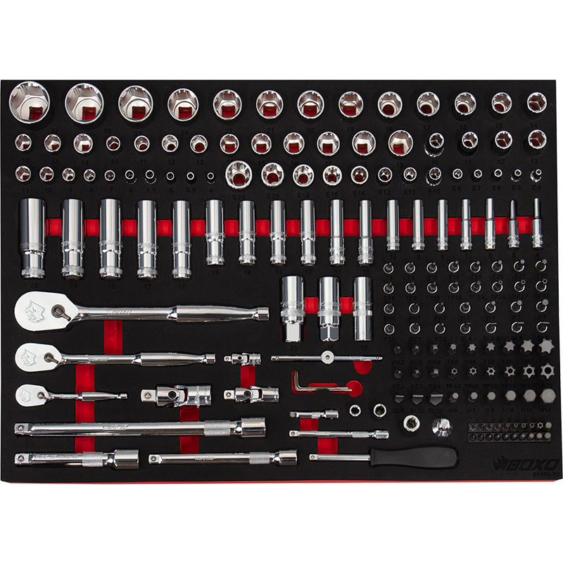 BOXO 171Pc 1/4", 3/8" & 1/2" Master Socket Set