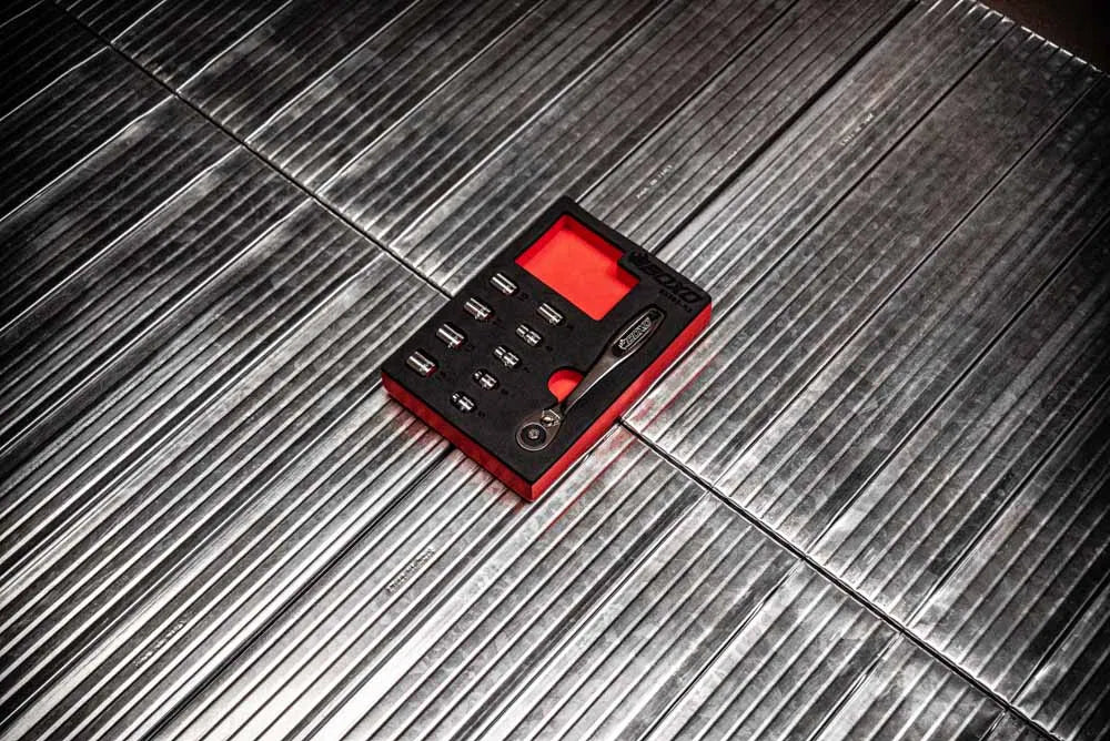 BOXO 10Pc 1/4" 6PT Low Profile Socket Set