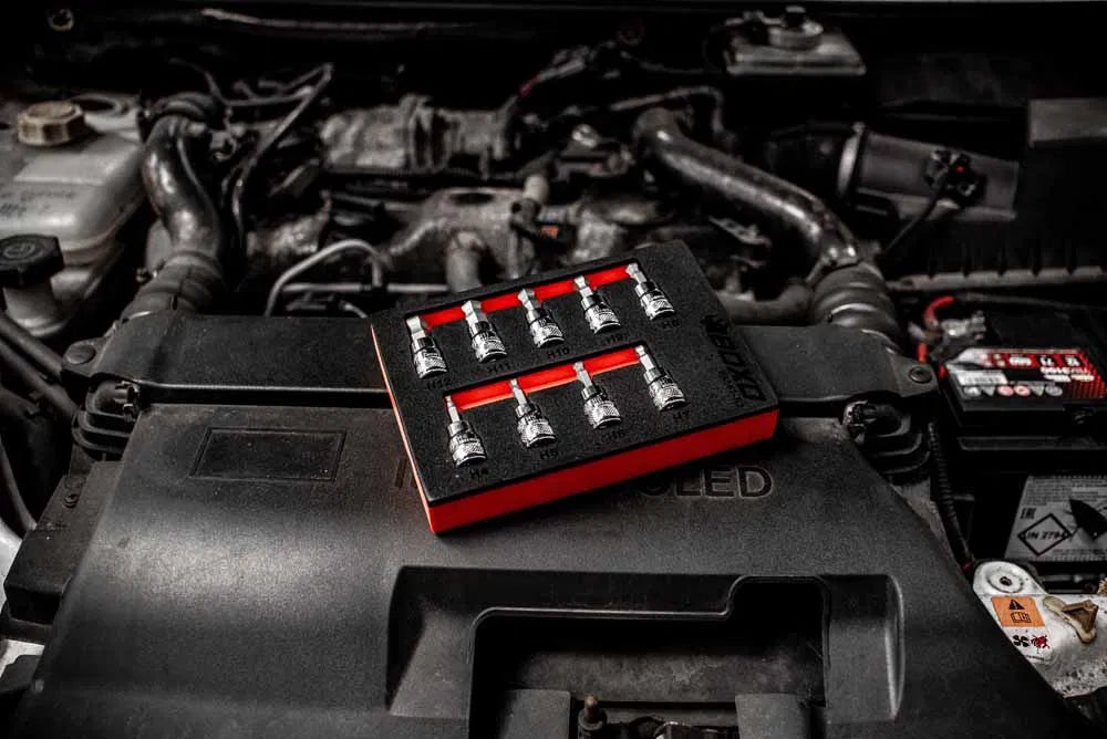 BOXO 9Pc 3/8" Ball-Ended Hex Bit Socket Set