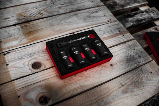 BOXO 5Pc 1/2" 6Pt Oversized Flip Impact Socket Set