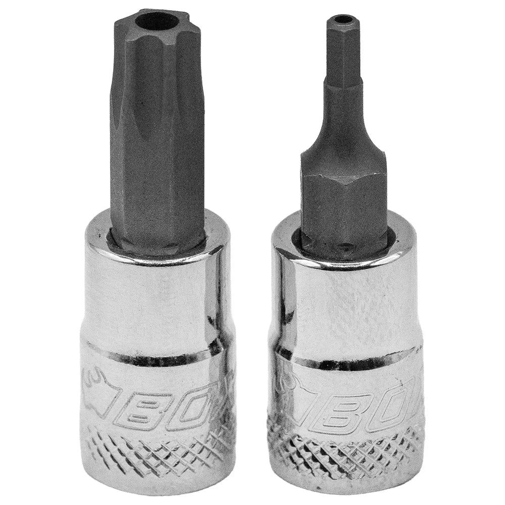 BOXO 14Pc 1/4" Tamperproof Hex & Torx Bit Socket Set