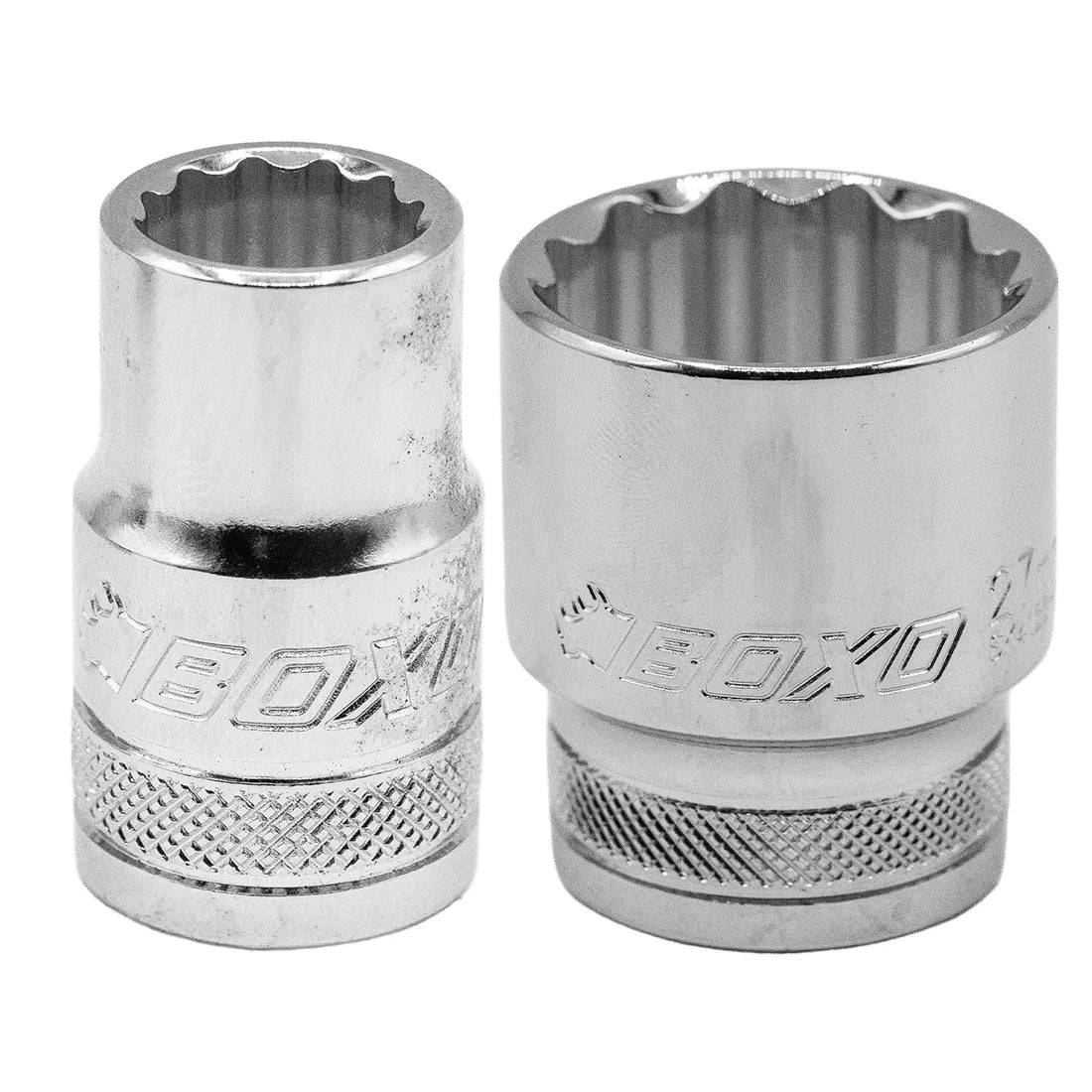 BOXO 19Pc 1/2" 12Pt Shallow Socket Set in EVA Foam (10mm - 32mm)