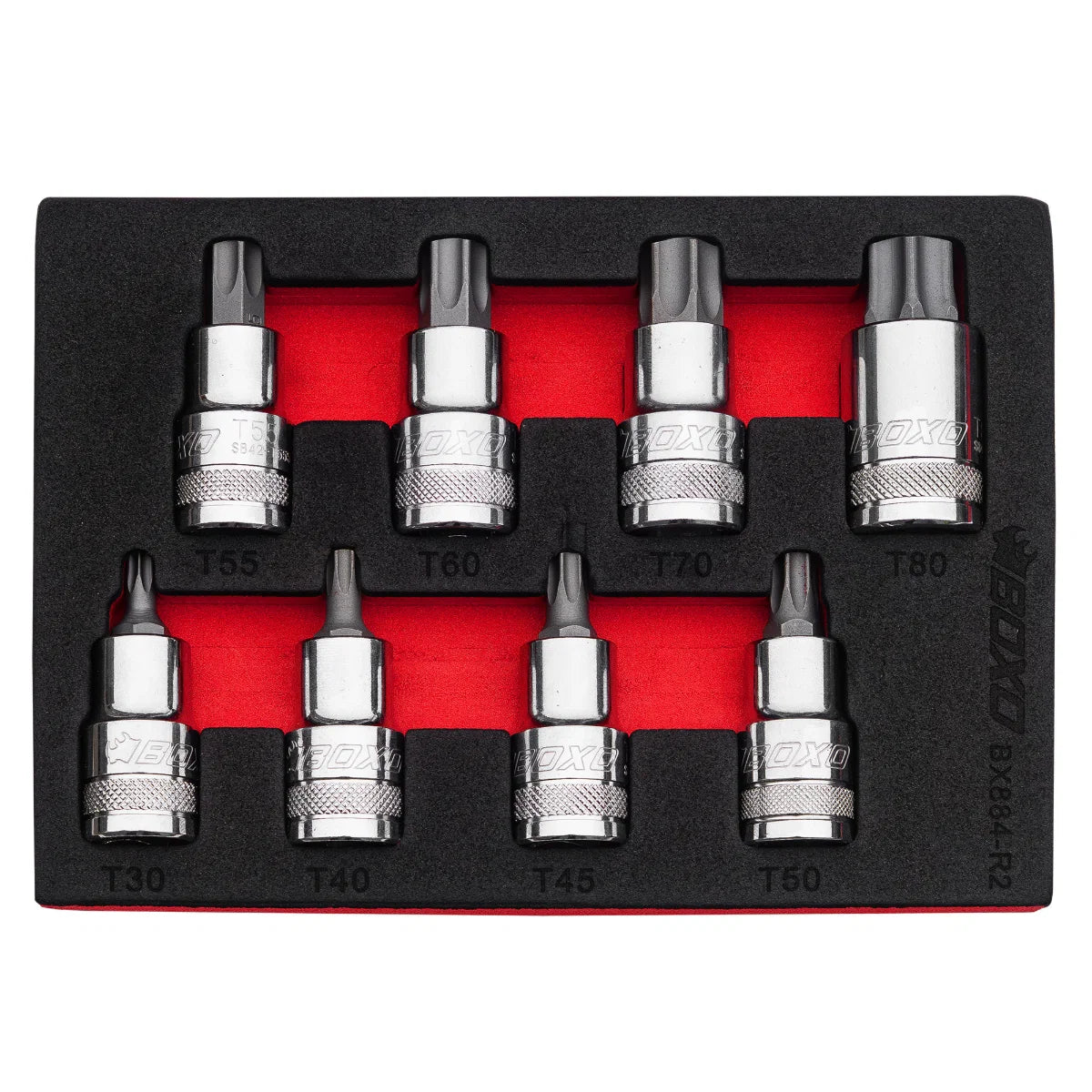 BOXO 1/2" Torx Bit Socket Set in EVA Foam