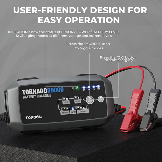 TOPDON Tornado30000 Battery Charger