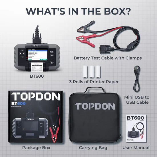 TOPDON BT600 Battery Tester