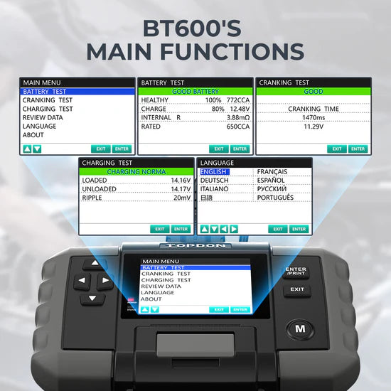 TOPDON BT600 Battery Tester