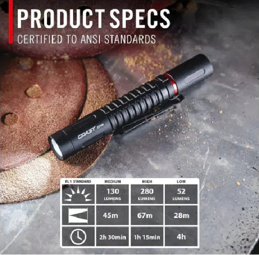 COAST 280Lm Compact Inspection Torch
