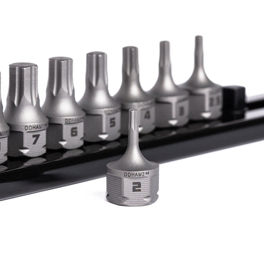 GripEdge 10Pc 1/4'' RPT Low-Profile Metric Hex Dual Action Driver Set