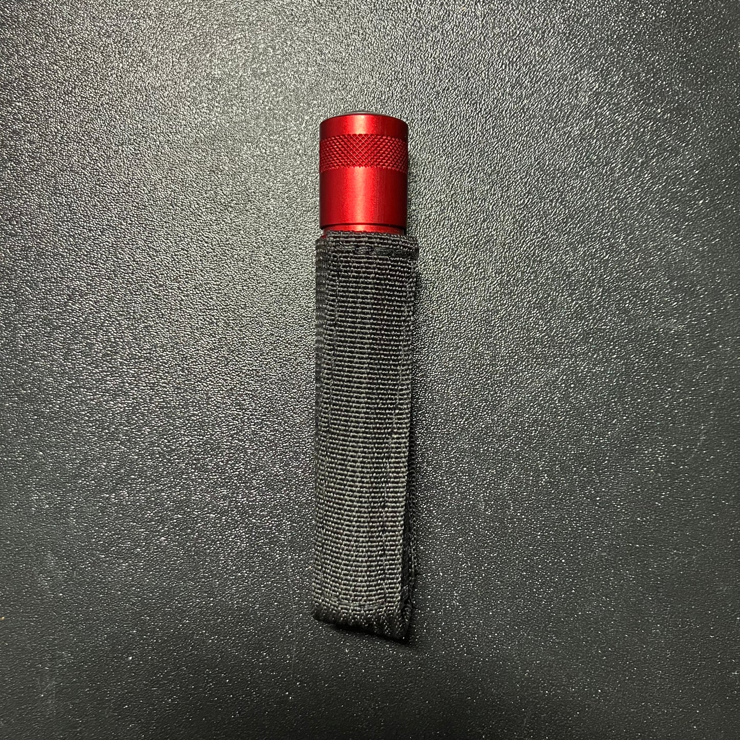Snap-on Red LED Flashlight with Belt Pouch
