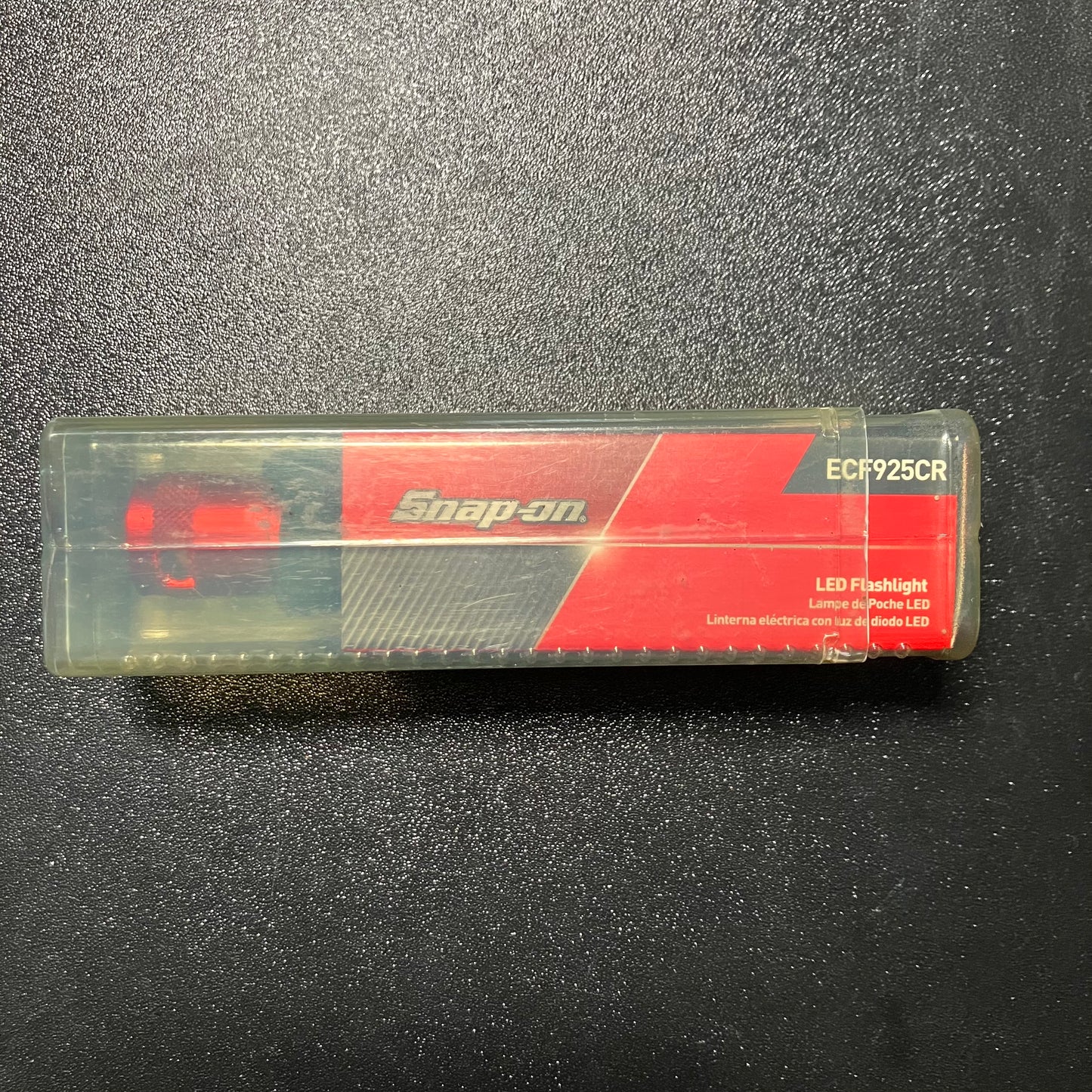 Snap-on Red LED Flashlight with Belt Pouch