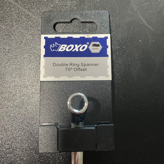 BOXO Double Ring Spanner 75° Offset 6x7mm