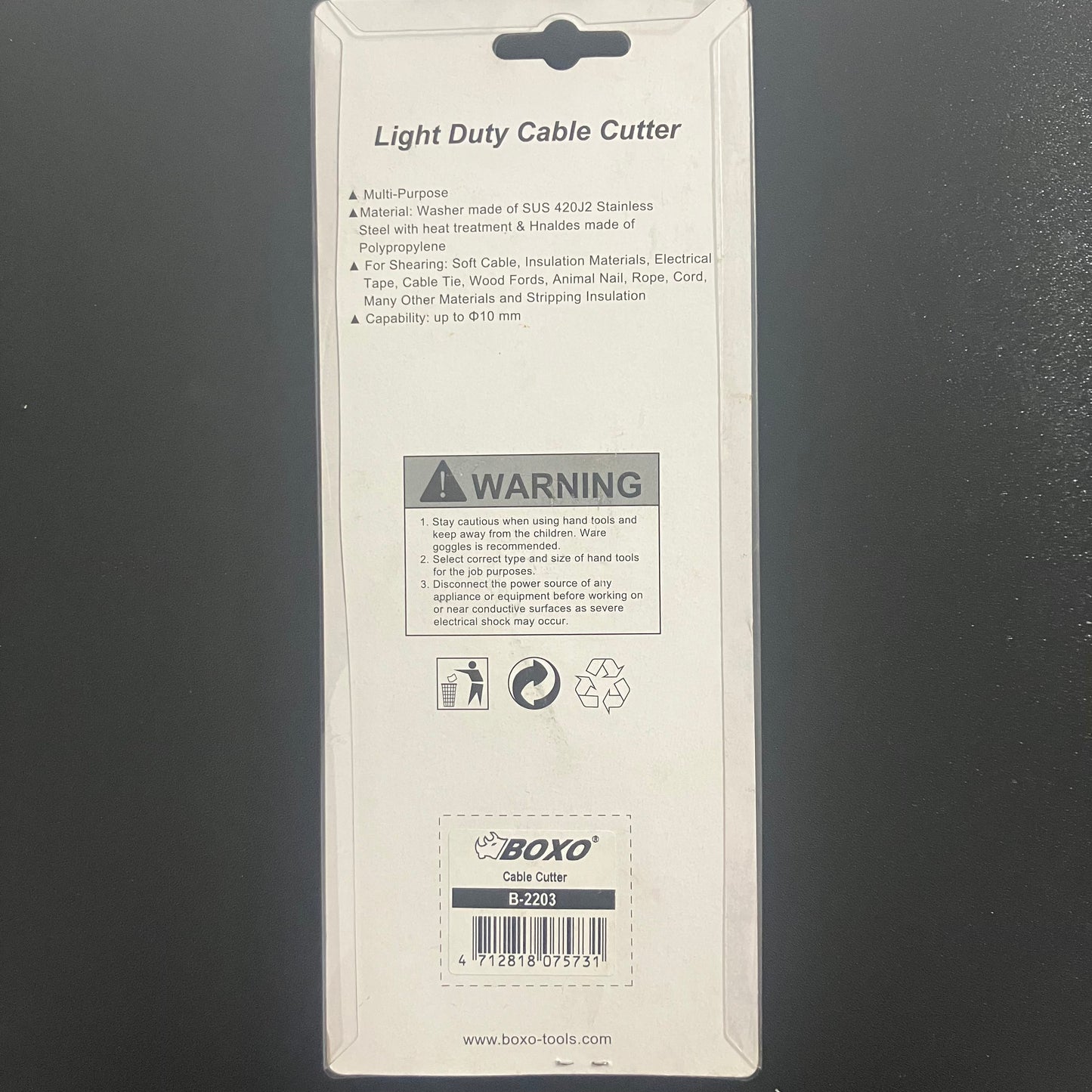BOXO Light Duty Cable Cutter