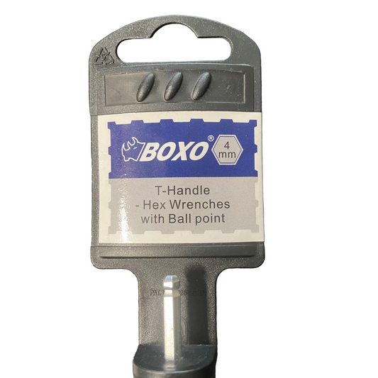 BOXO T-Handle Hex Wrench with Ball Point 4mm