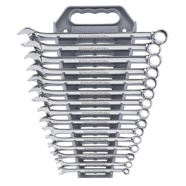 GearWrench 15pc Metric Long Pattern Combination Wrench Set