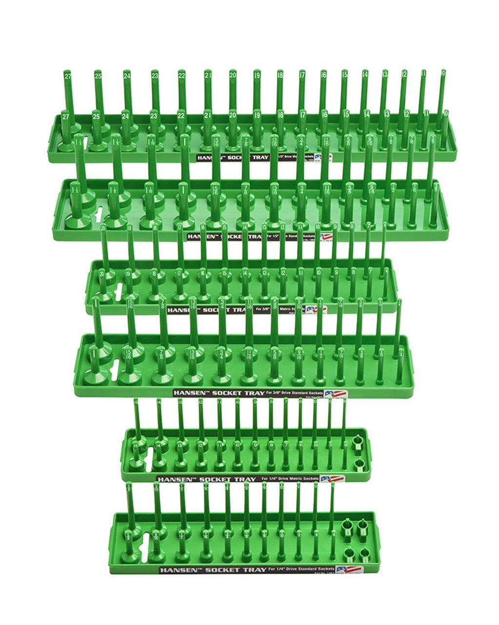 HANSEN 6Pc Socket Tray Set