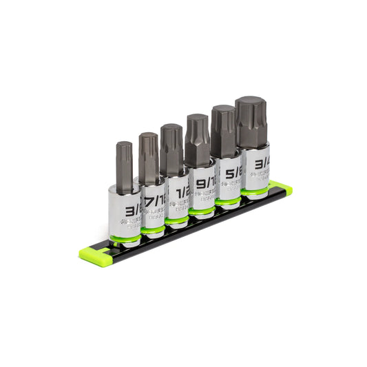 GripEdge 6Pc 1/2’’ SAE RPT Hex Driver Set