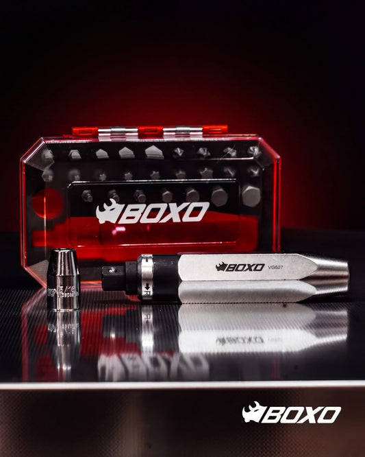 BOXO 27Pc 1/2" Impact Driver with Bits Set