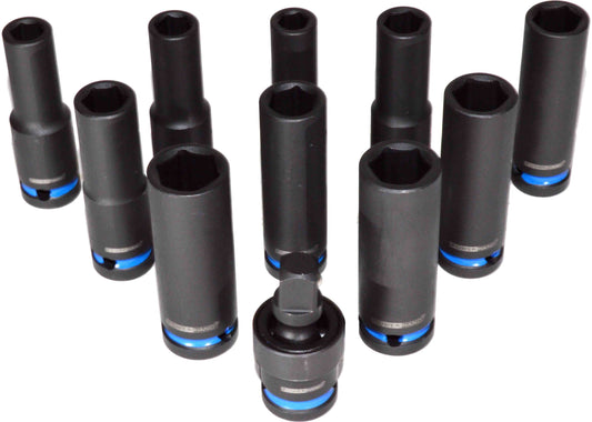 POWERHAND 1/2" Deep Impact Socket Set (10-19mm)