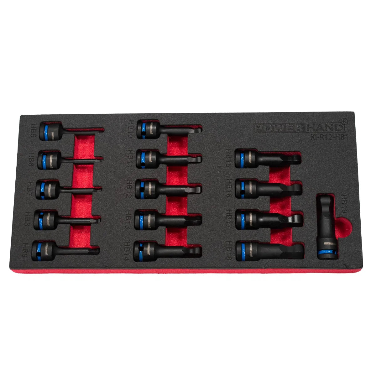 POWERHAND 1/2" Ball-Ended Impact Socket Set (H5 - H19)