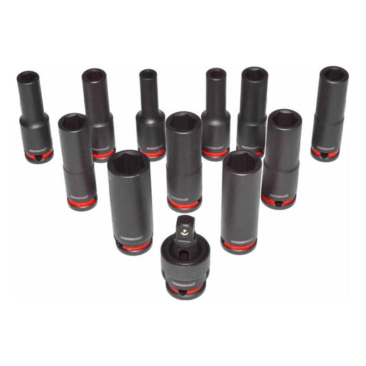 POWERHAND 12Pc 3/8" Deep Impact Socket Set (6mm - 16mm)