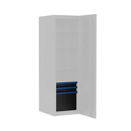 BOXO PRO Matte 3 Drawer Kit for Full Height Side Locker (Trim colour options)