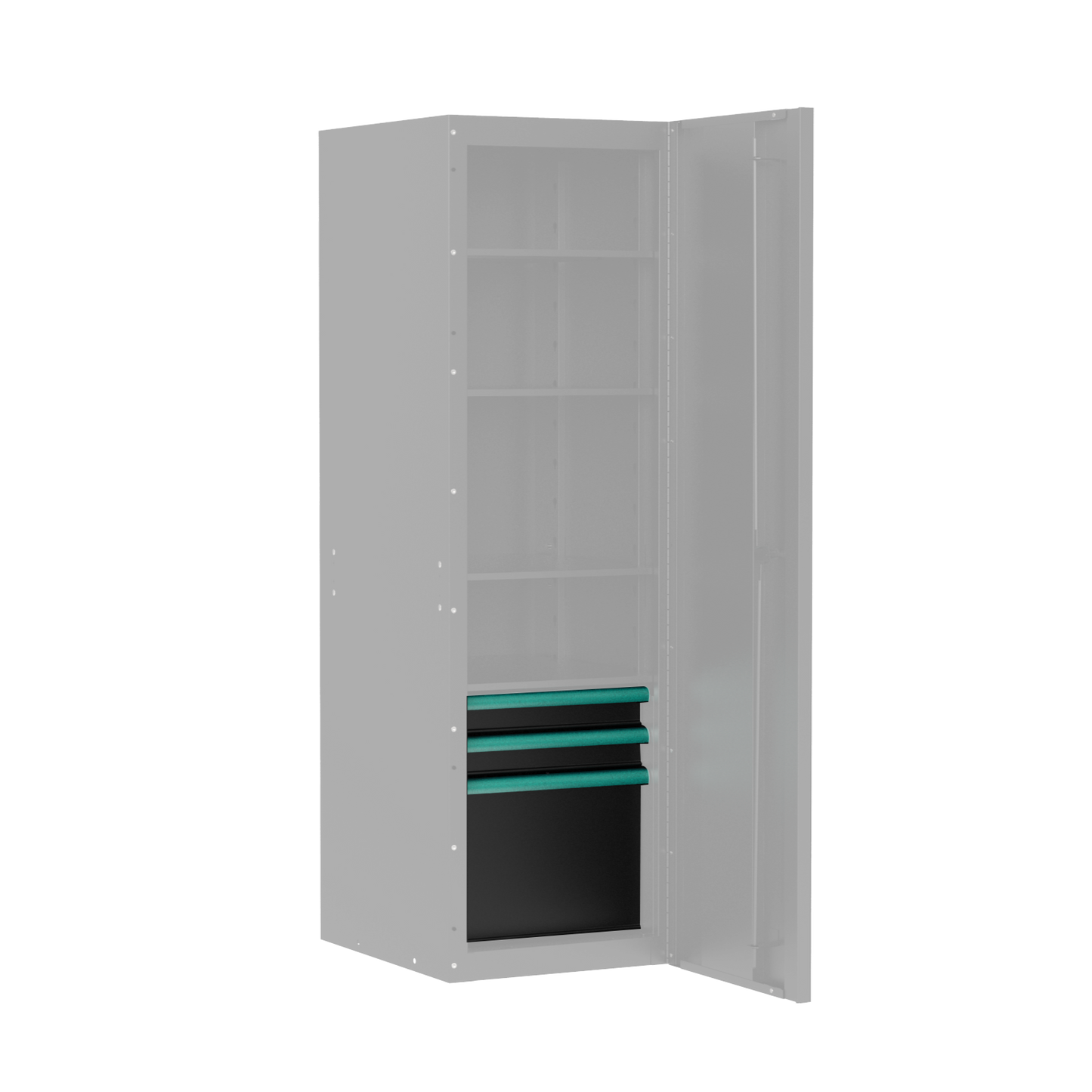 BOXO PRO Gloss 3 Drawer Kit for Full Height Side Locker (Trim colour options)