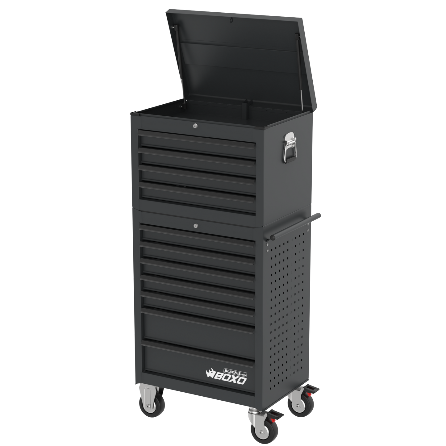 BOXO Black Series 27" 11 Drawer Toolbox Stack