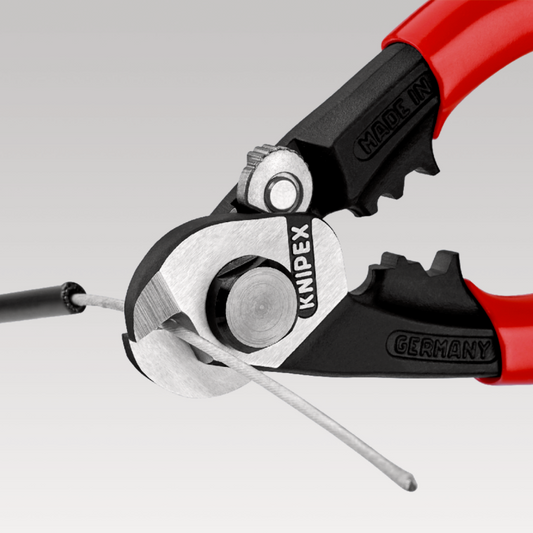 KNIPEX 190mm Wire Rope Cutter (Ø2.5/4/5/7mm)