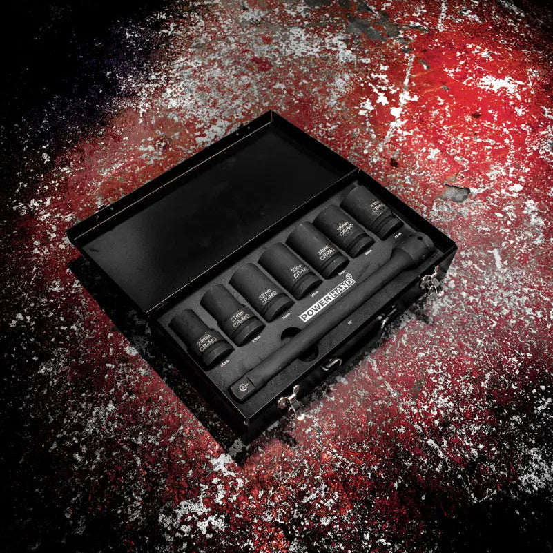 POWERHAND 8Pc 1" Deep Impact Socket Set