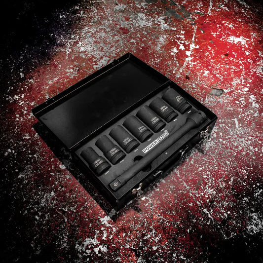 POWERHAND 8Pc 1" Deep Impact Socket Set
