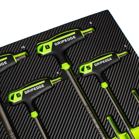 GripEdge 8Pc RPT Long Metric Hex T-Handle Set