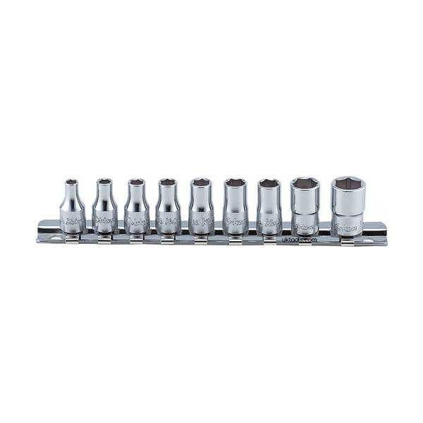 Ko-ken 9Pc 1/4" BA Socket Set