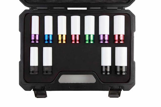 POWERHAND 11Pc 1/2" Master Alloy Wheel Socket Set