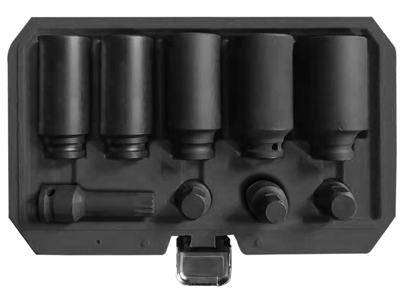 POWERHAND 9Pc 1/2" Hub Impact Socket Set