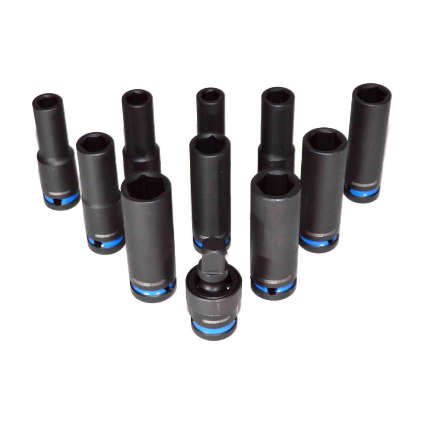 POWERHAND 1/2" Deep Impact Socket Set (10mm - 19mm)