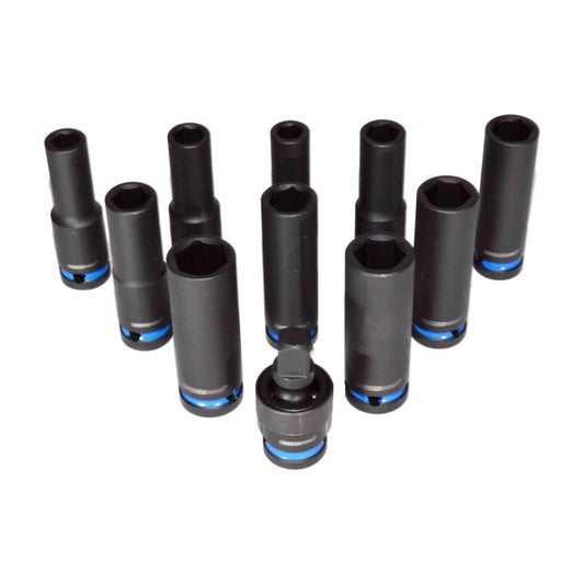POWERHAND 1/2" Deep Impact Socket Set (10mm - 19mm)